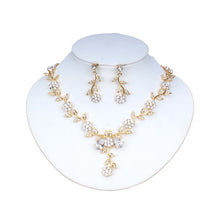 Load image into Gallery viewer, WEIBANG Married Silver Jewelry Set Girlfriend Necklace Long Earrings for Women African Wedding Accessories dropshipping