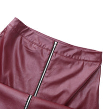 Load image into Gallery viewer, Mermaid Skirts Fashion Women Casual Solid High Waist Work Leather Skirt