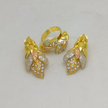 Load image into Gallery viewer, Gold Color Jewelry Sets For Women African Necklace Earrings Bracelet Rings For Party Wedding Bridal Accessories