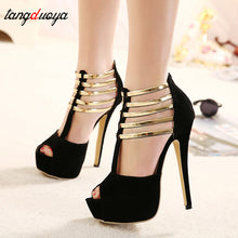 Load image into Gallery viewer, Sexy High Heels Women Shoes Platform Peep Toe High Heel Shoes