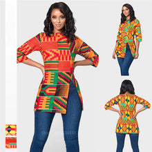 Load image into Gallery viewer, Dashiki T Shirt Traditional Print African Women Clothes Ankara Style Tops Fashion Blouse