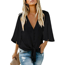 Load image into Gallery viewer, Chiffon Blouse Bat wing Sleeve Ladies Shirt