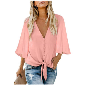 Chiffon Blouse Bat wing Sleeve Ladies Shirt