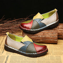 Load image into Gallery viewer, Ladies Flats Genuine Leather Loafers Ballerina Colorful Slip-On Mixed Colors