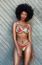 Load image into Gallery viewer, Printed Two-Pieces Brazilian High Waist Bathing Suit African Print