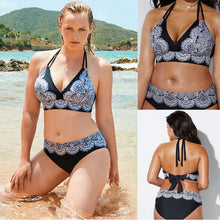 Load image into Gallery viewer, Women Slim 2 Piece print Swimwear Push-up Padded set