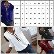 Load image into Gallery viewer, Chiffon Solid Shirt V-Neck Short Sleeve Summer Casual Loose Tops Blouse