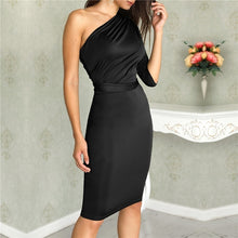 Load image into Gallery viewer, One Shoulder Party Dresses Elegant &amp; Hip Midi Dress