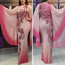 Load image into Gallery viewer, Women Flower Print with Long Sleeve Evening Dress For Women African Fashion