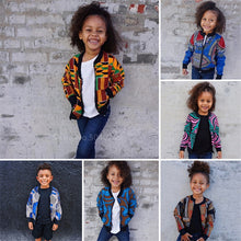 Load image into Gallery viewer, Children Afircan Clothes 2020 News Baby Girl Boy Dashiki Print Coat Fashion Clothing Ankara Kids African Dresses for Women