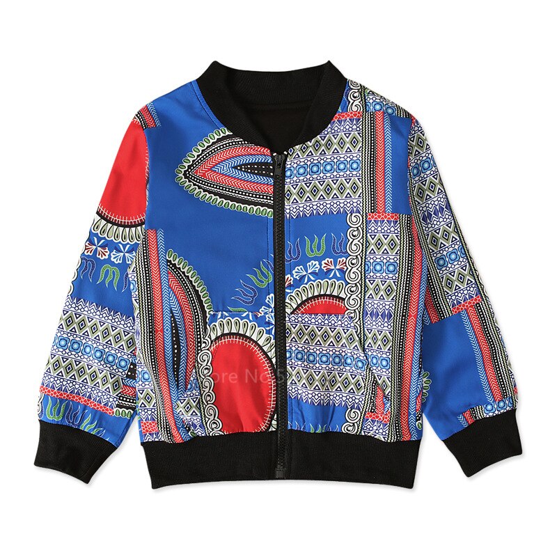 Children Afircan Clothes 2020 News Baby Girl Boy Dashiki Print Coat Fashion Clothing Ankara Kids African Dresses for Women