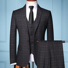 Load image into Gallery viewer, Men&#39;s Fashion Formal Business Plaids Suit