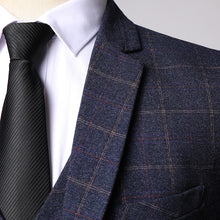 Load image into Gallery viewer, Men&#39;s Fashion Formal Business Plaids Suit