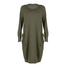 Load image into Gallery viewer, New Arrival O Neck T Shirt Dress With Pockets