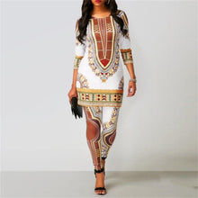 Load image into Gallery viewer, New Top Pants Suit Dashiki Print Ladies Clothes Robe African Fashion Clothing