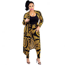 Load image into Gallery viewer, Print Elastic Baggy Pants Rock Style Dashiki Suit For Lady/wome