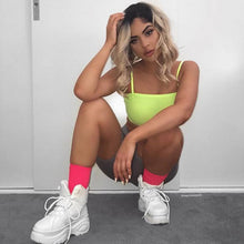 Load image into Gallery viewer, Neon Color Sexy Street wear Crop Top for Ladies