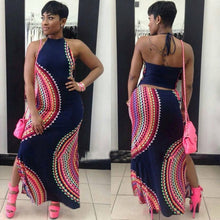 Load image into Gallery viewer, Women Halter Sleeveless Party Evening Dress