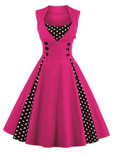 Load image into Gallery viewer, Robe Retro  Vintage Dress 50s 60s Rockabilly Summer Party Dresses Elegant Tunic Vestidos Casual