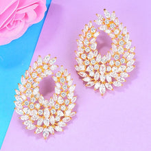 Load image into Gallery viewer, GODKI 41mm Luxury Popular Waterdrop Full Mirco Paved Cubic Zircon Naija Wedding Earring Fashion Jewelry