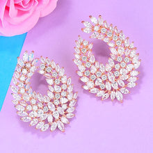 Load image into Gallery viewer, GODKI 41mm Luxury Popular Waterdrop Full Mirco Paved Cubic Zircon Naija Wedding Earring Fashion Jewelry