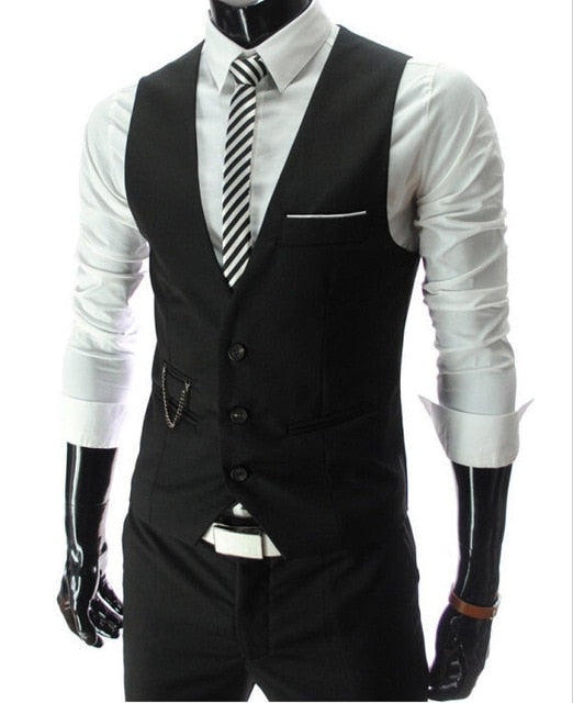 Dress Vests For Men Slim Fit Waistcoat