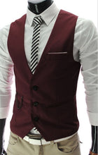 Load image into Gallery viewer, Dress Vests For Men Slim Fit Waistcoat