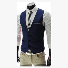 Load image into Gallery viewer, Dress Vests For Men Slim Fit Waistcoat