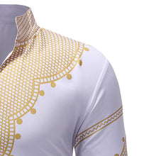 Load image into Gallery viewer, Print Embroidery Full Sleeve Tops Shirt for Man African Traditional