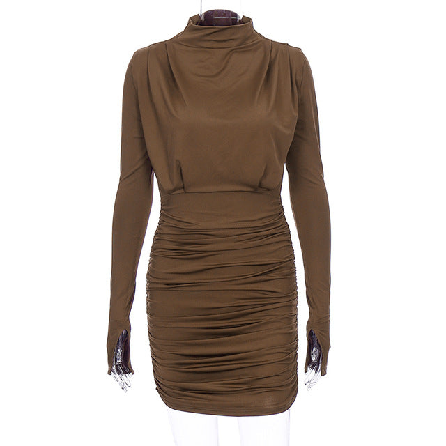 Long Sleeve Mini Party Dress for Women