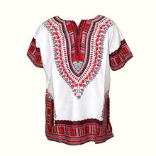 Load image into Gallery viewer, Unisex Cotton Dashiki Mens Women African T-Shirt Top Traditional Tribal Ethnic Succunct Hippie Top