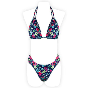 Push Up Sexy Bikini 2020 New Swimwear Women Solid Print Floral Bathing High Waist Bikini Set Swimsuit Swimming For Suit Biquini