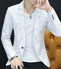 Load image into Gallery viewer, Men&#39;s Casual Collar Blazers Slim Print Blazers