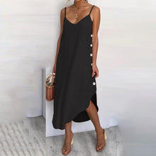 Load image into Gallery viewer, Straps Casual V neck Sleeveless Women Summer Dress