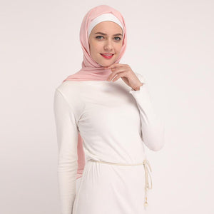 Muslim Plain Thick Bodycon Slim Dress Stretch Long Maxi Kaftan Women Pencil Robe Dress Islamic Dubai Arab Jilbab Sheath Dress