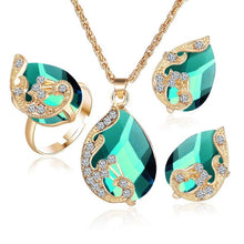 Load image into Gallery viewer, Fashion black jewelry sets For Women Necklace Earrings