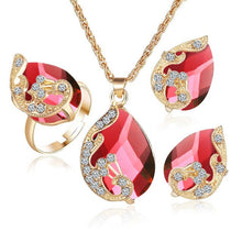 Load image into Gallery viewer, Fashion black jewelry sets For Women Necklace Earrings