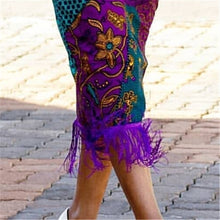 Load image into Gallery viewer, Print Skirt Vintage Floral African Fashion Skirt