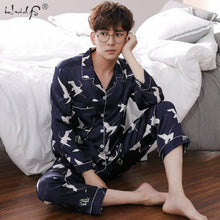 Load image into Gallery viewer, Unisex Silk Soft Long sleeve Sleepwear Sets for Men and Women Beautiful