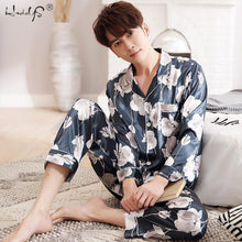 Load image into Gallery viewer, Unisex Silk Soft Long sleeve Sleepwear Sets for Men and Women Beautiful