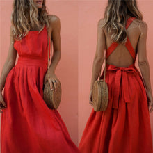 Load image into Gallery viewer, Backless Long Maxi Party Beachwear Sundress for Women