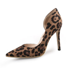 Load image into Gallery viewer, Hand Made Luxury Women High Heels 6-10CM Animal Print Pointed Toe  Shoe