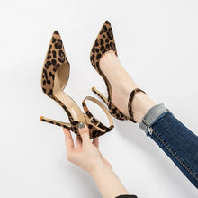 Load image into Gallery viewer, Hand Made Luxury Women High Heels 6-10CM Animal Print Pointed Toe  Shoe