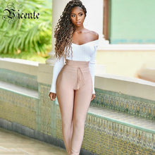 Load image into Gallery viewer, HOT 2020 Bandage Pant Fashion Celebrity Pant Lace Up High Waist Celebrity Party Leggings Bandage Pants