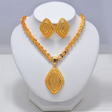 Load image into Gallery viewer, Jewelry Sets for Women Gold Color Ethiopian Pendant Necklaces Earrings Middle Eastern Arab African Wedding Jewelry