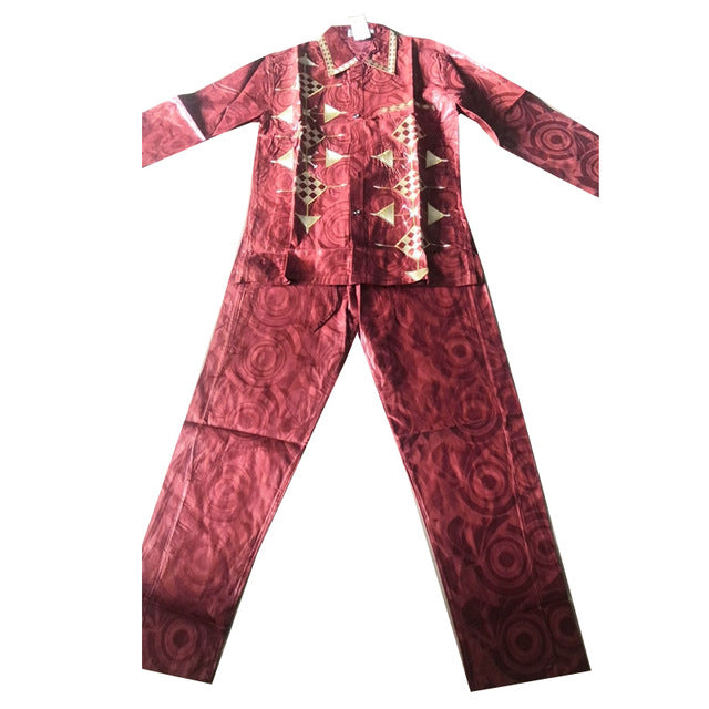 Men Dashiki High Quality Bold Rich Embroidery Suit