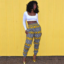 Load image into Gallery viewer, Ladies Clothes Autumn Dashiki Print Elastic Waist Pants