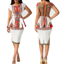 Load image into Gallery viewer, Print top and skirt  African dresses for women