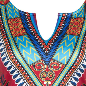 African Ankara Dashiki Print Dresses for Women