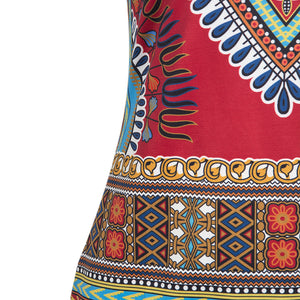 African Ankara Dashiki Print Dresses for Women